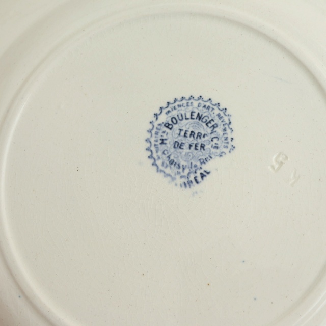 アンティーク プレート デザート皿 FLOREAL フランス ショワジールロワ製 CHOISY LE ROI