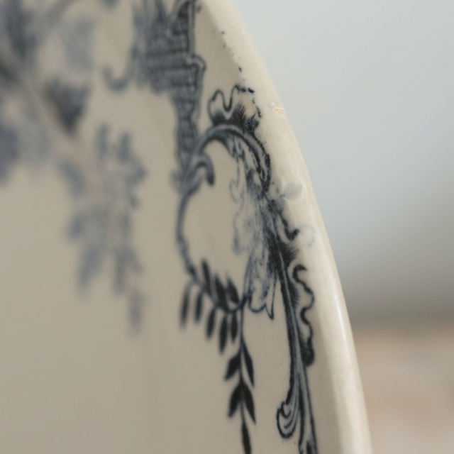 アンティーク プレート デザート皿 FLOREAL フランス ショワジールロワ製 CHOISY LE ROI