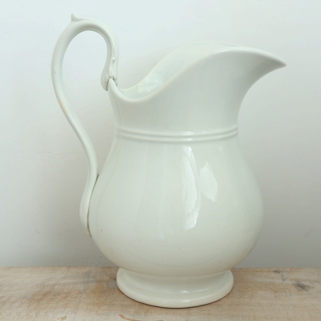 アンティーク ピシェ フランス クレイユモントロー製 Creil Montereau