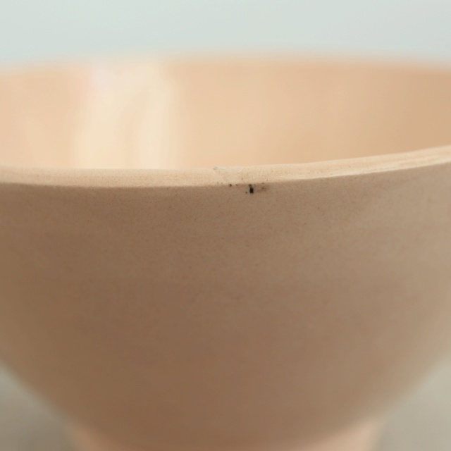 アンティーク プチ カフェオレボウル サーモンピンク フランス