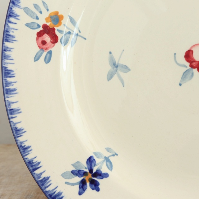 アンティーク プレート 皿 フランス サルグミンヌ製 MARY LOU DIGOIN SARREGUEMINES