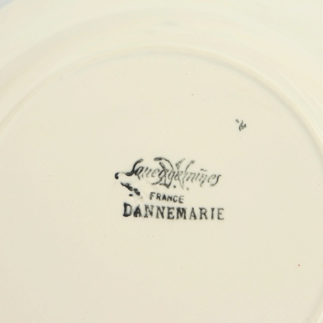 アンティーク プレート 皿 フランス サルグミンヌ製 MARY LOU DIGOIN SARREGUEMINES