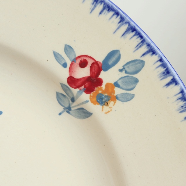 アンティーク プレート 皿 ダンヌマリー フランス サルグミンヌ製 DANNEMARIE SARREGUEMINES