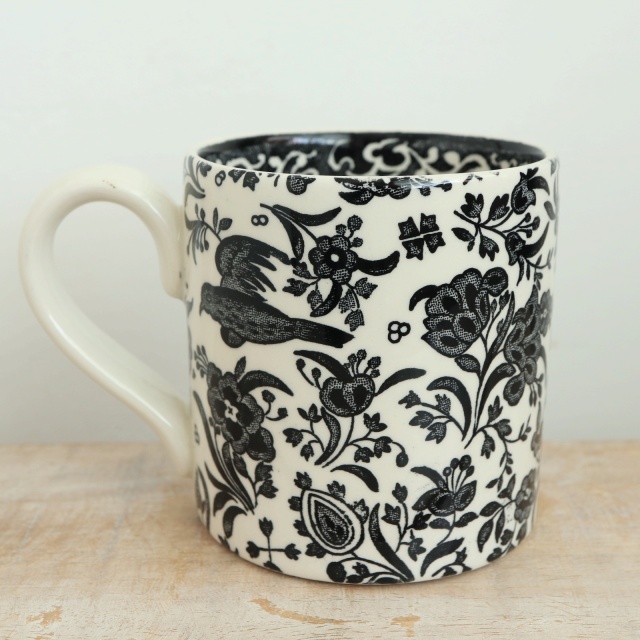 バーレイ Burleigh ブラック リーガルピーコック マグカップ