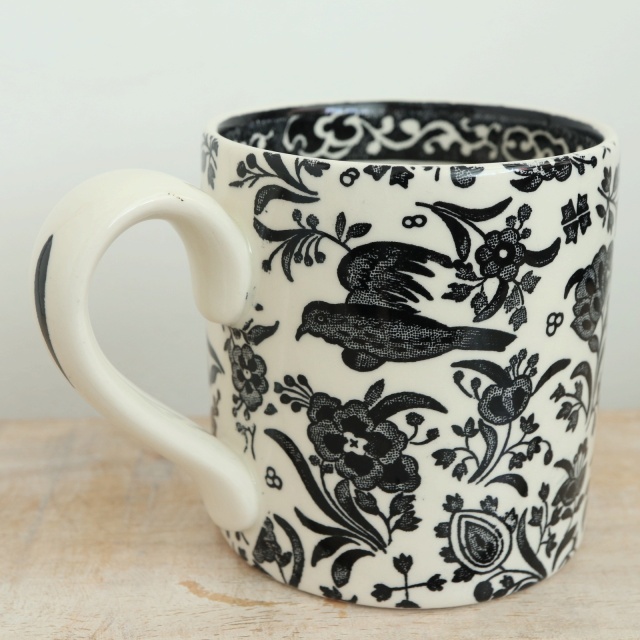 バーレイ Burleigh ブラック リーガルピーコック マグカップ