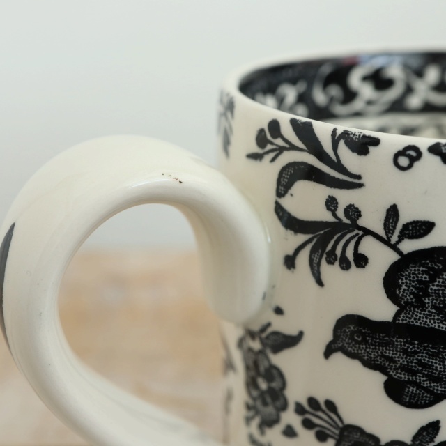 バーレイ Burleigh ブラック リーガルピーコック マグカップ