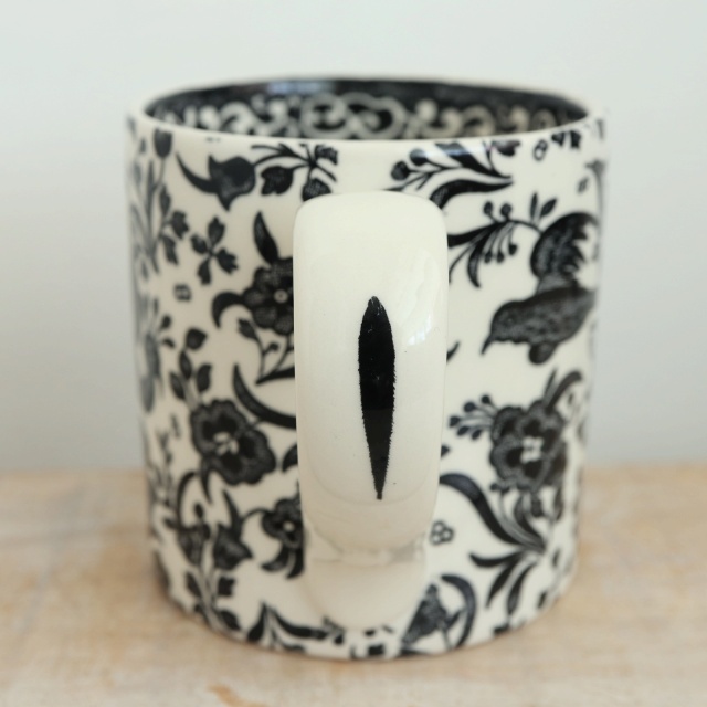 バーレイ Burleigh ブラック リーガルピーコック マグカップ