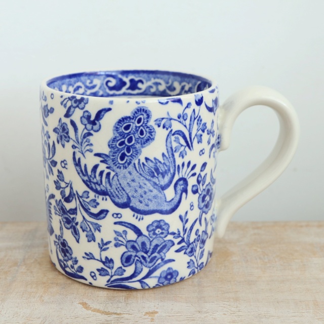バーレイ Burleigh ブルー リーガルピーコック マグカップ