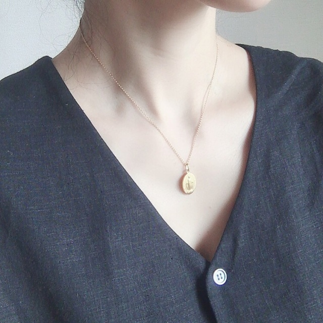 不思議のメダイ 17mm ヴェルメイユ シルバーギルド スターリング シルバー925 銀+18金＋24金