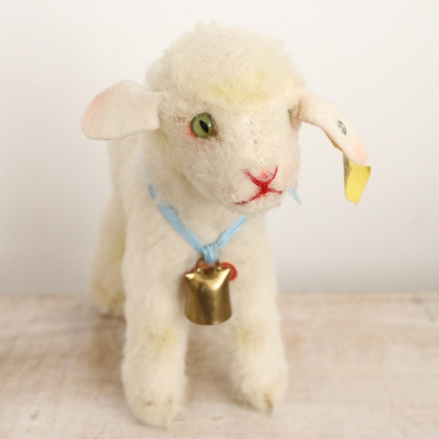 アンティーク シュタイフ ヒツジ Steiff Lamby 14cm