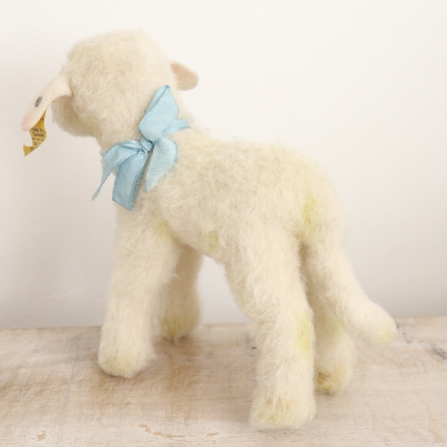 アンティーク シュタイフ ヒツジ Steiff Lamby 14cm