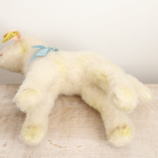 アンティーク シュタイフ ヒツジ Steiff Lamby 14cm