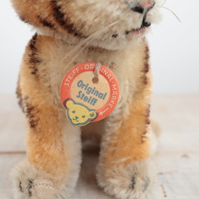 アンティーク シュタイフ トラ Steiff Tiger 10cm