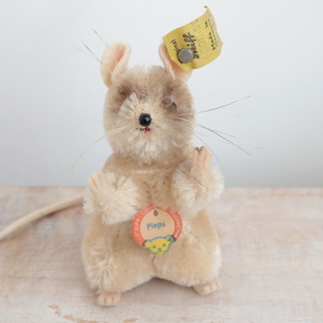 アンティーク シュタイフ ネズミ Steiff Pieps 8cm
