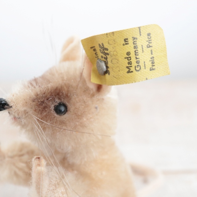 アンティーク シュタイフ ネズミ Steiff Pieps 8cm