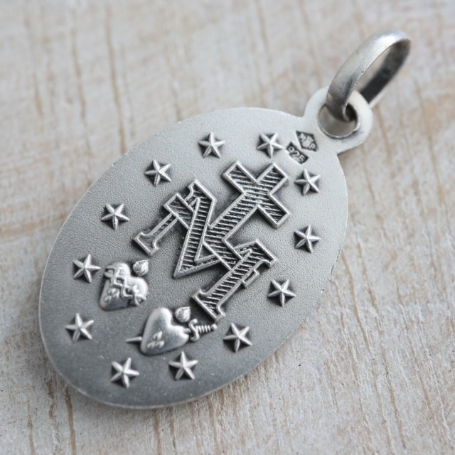 フランス製 不思議のメダイ 17mm スターリングシルバー シルバー925 銀