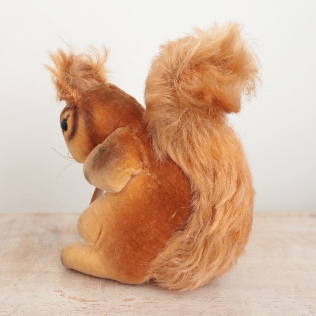 アンティーク シュタイフ リス ベルベット Steiff Squirrel 10cm