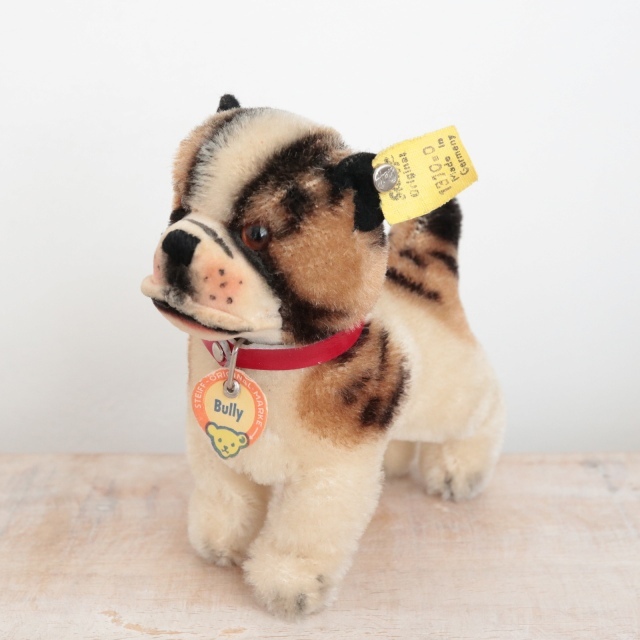 アンティーク シュタイフ ブルドッグ Steiff Bully 10cm