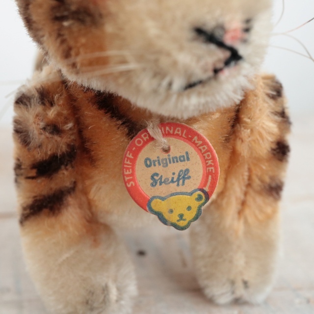 アンティーク シュタイフ トラ Steiff Tiger 10cm