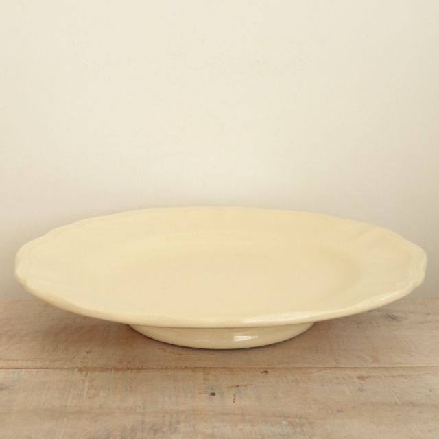 アンティーク コンポティエ 花リム フランス サルグミンヌ製 SARREGUEMINES 