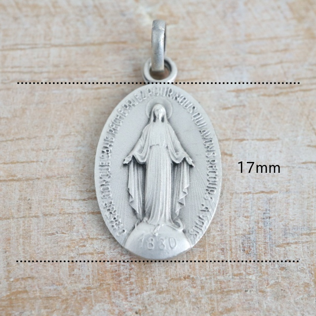 フランス製 不思議のメダイ 17mm スターリングシルバー シルバー925 銀