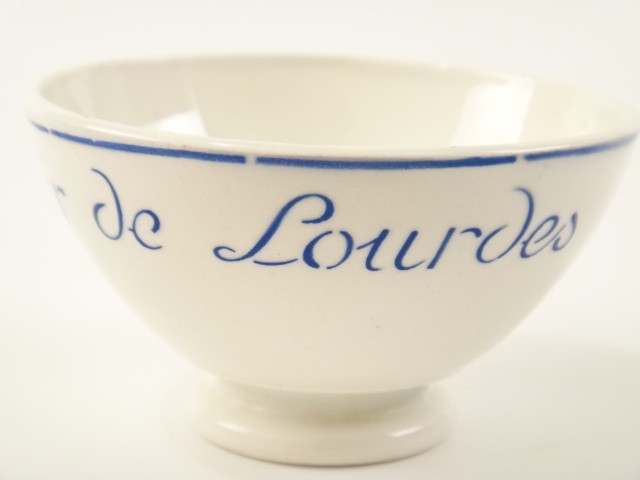 アンティーク カフェオレボウル ルルド SOUVENIR DE LOURDES Digoin製