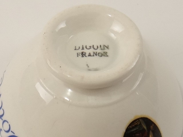 アンティーク カフェオレボウル ルルド SOUVENIR DE LOURDES Digoin製