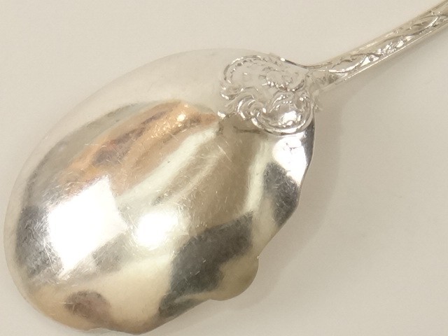 ピュイフォルカ FLEURES アイスクリームスプーン スターリングシルバー PUIFORCAT