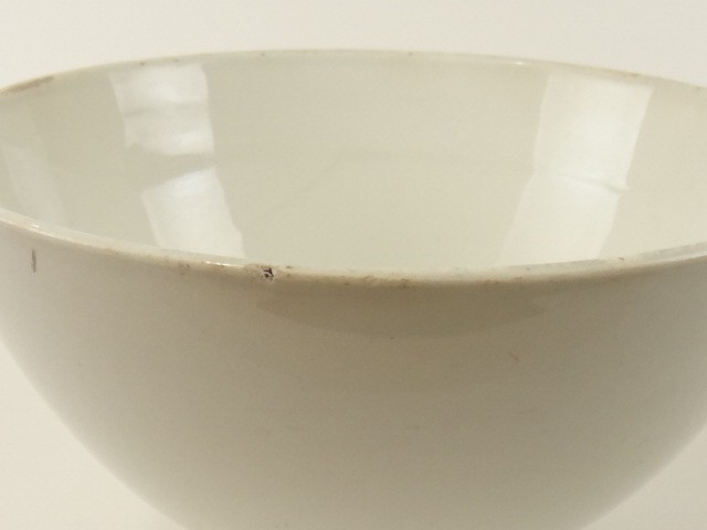 アンティーク カフェオレボウル 白 Choisy le Roi製