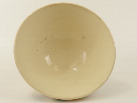 アンティークカフェオレボウル 花のステンシル Digoin & Sarreguemines製