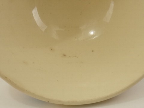 アンティークカフェオレボウル 花のステンシル Digoin & Sarreguemines製