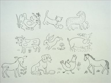 アンティークスタンプセット PREMIERS TIMBRES
