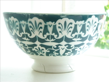 アンティークカフェオレボウル モロッコ グリーン