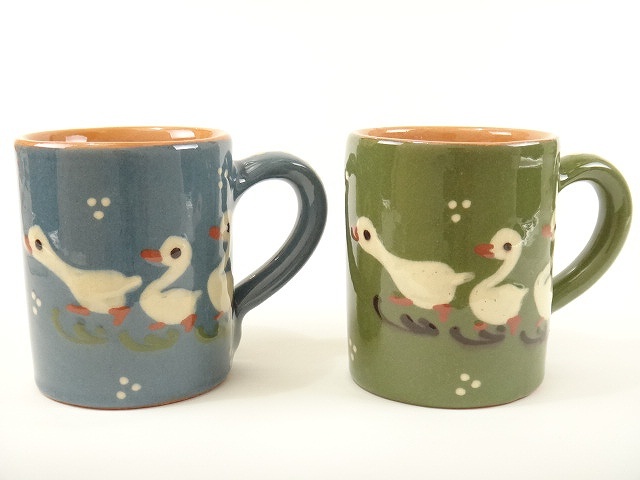 スフレンハイム焼き ３羽のアヒル マグカップ