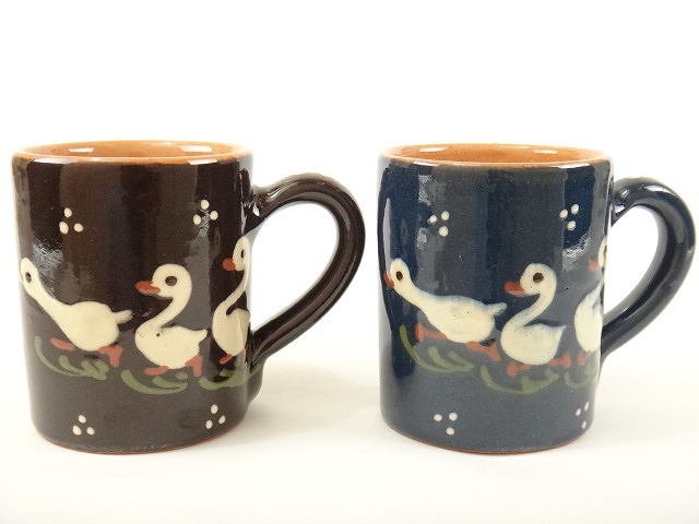 スフレンハイム焼き ３羽のアヒル マグカップ
