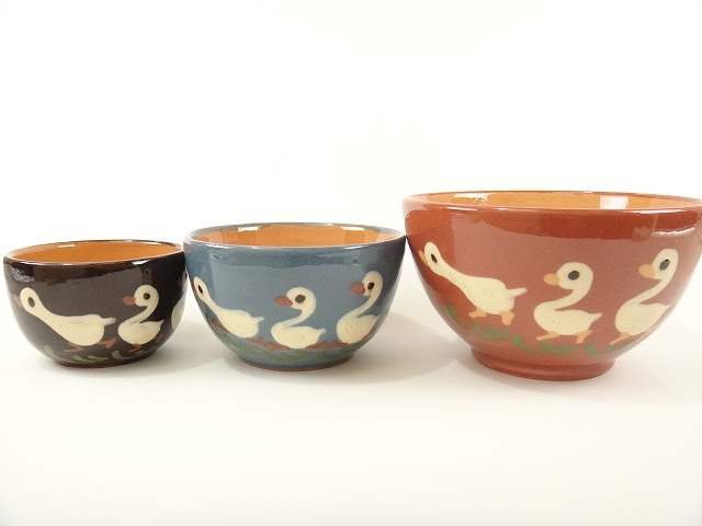 スフレンハイム焼き ３羽のアヒル ボウル Lサイズ
