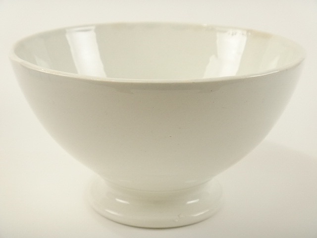 アンティーク カフェオレボウル 白 GIEN製