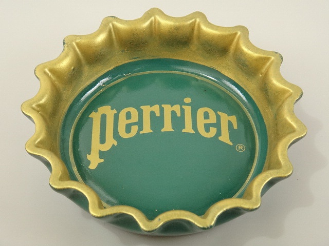 Perrier ペリエ ビンテージ灰皿 ゴールド