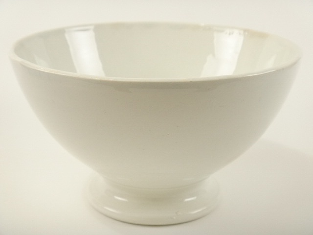 アンティーク カフェオレボウル 白 GIEN製