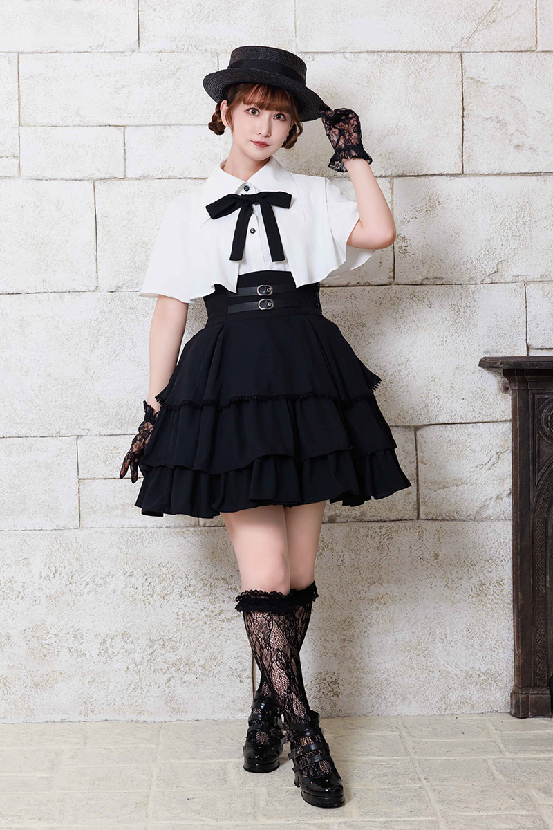 スカート・ベリネ｜黒｜品番504006 MIHO MATSUDA