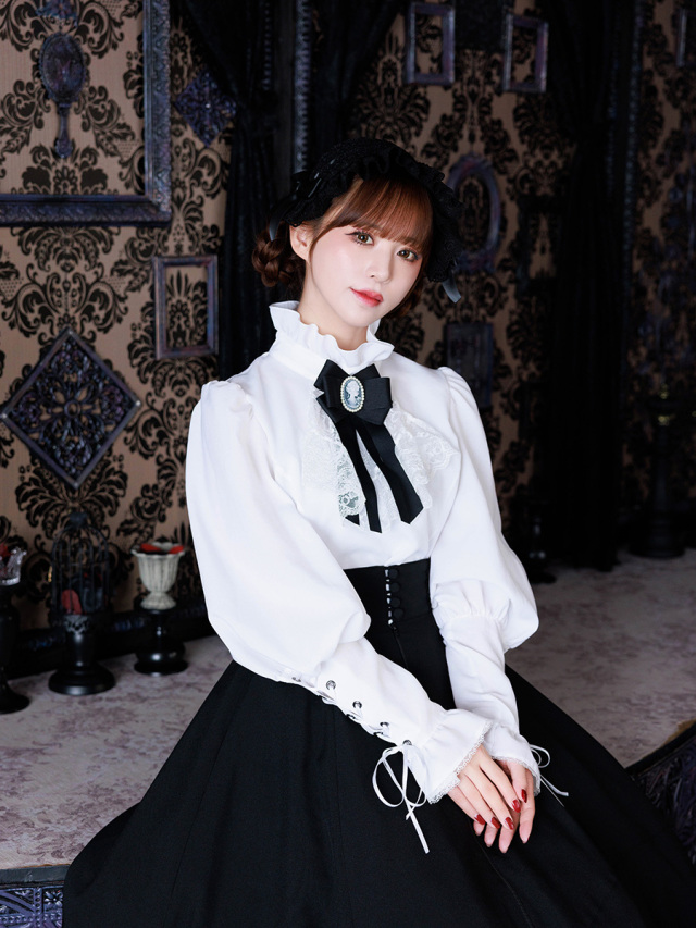 黒/Lのみ在庫]ブラウス・ブルゲオ/品番401013 