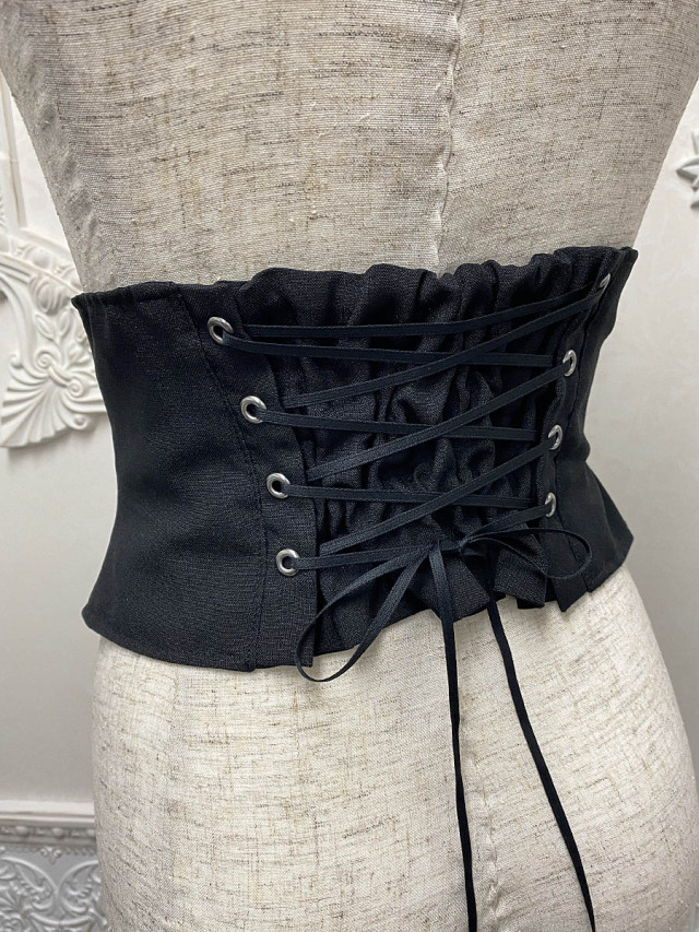 MIHO MATSUDA ゴシックベアワンピース 黒M ボーンコルセット ドレス MIHO MATSUDA ゴシックベアワンピース 黒M ボーンコルセット