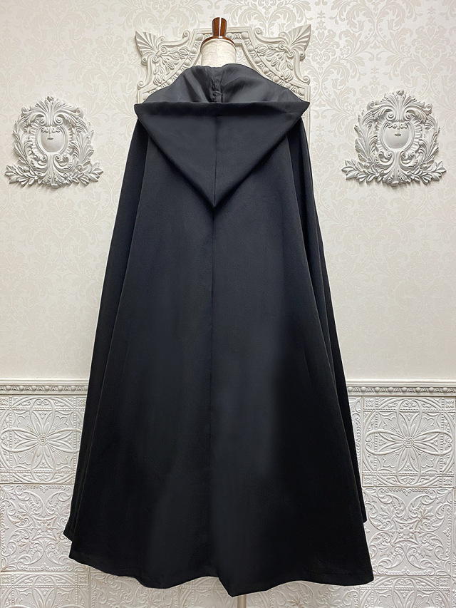 nananabo様限定‼️レディース 黒【カシミヤ100%】マント マント｜品番407014