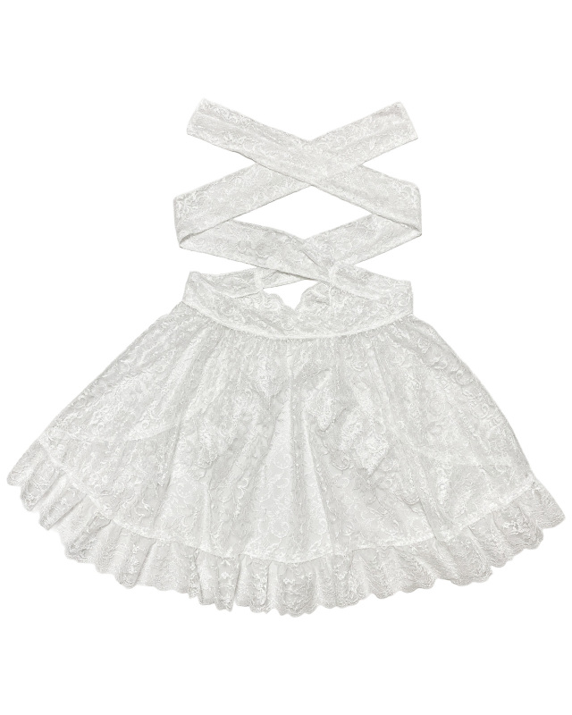 予約商品｜2月発売][レターパック配送可] レースエプロン｜品番615009