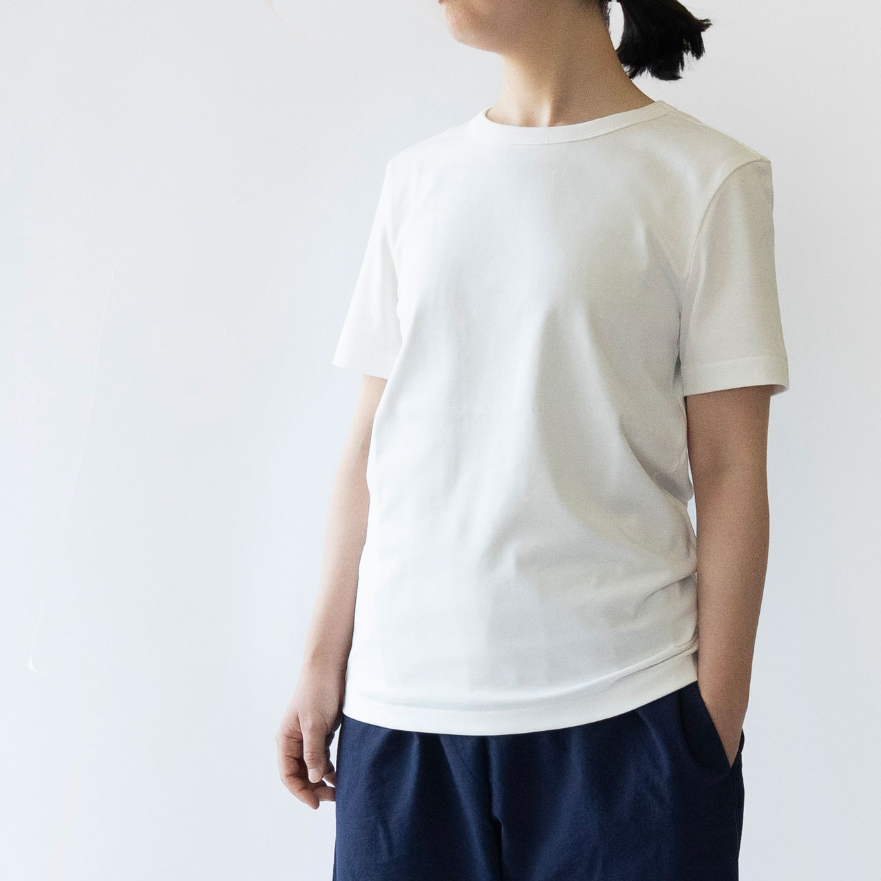 シンプルで上質な白Tシャツ│日本製 - kitt - 希少コットンを採用し 