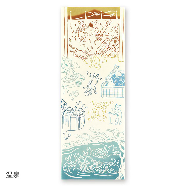 鳥獣戯画の注染手ぬぐい - kenema