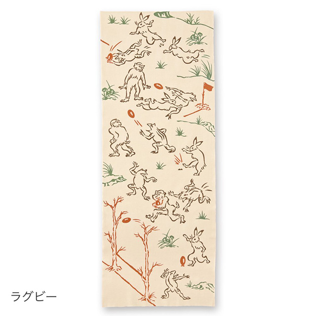 鳥獣戯画の注染手ぬぐい - kenema