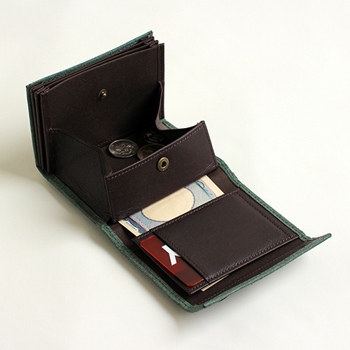 コンパクト革財布 | ミッレフォッリエ クアドレッティ - エムピウ（m+）