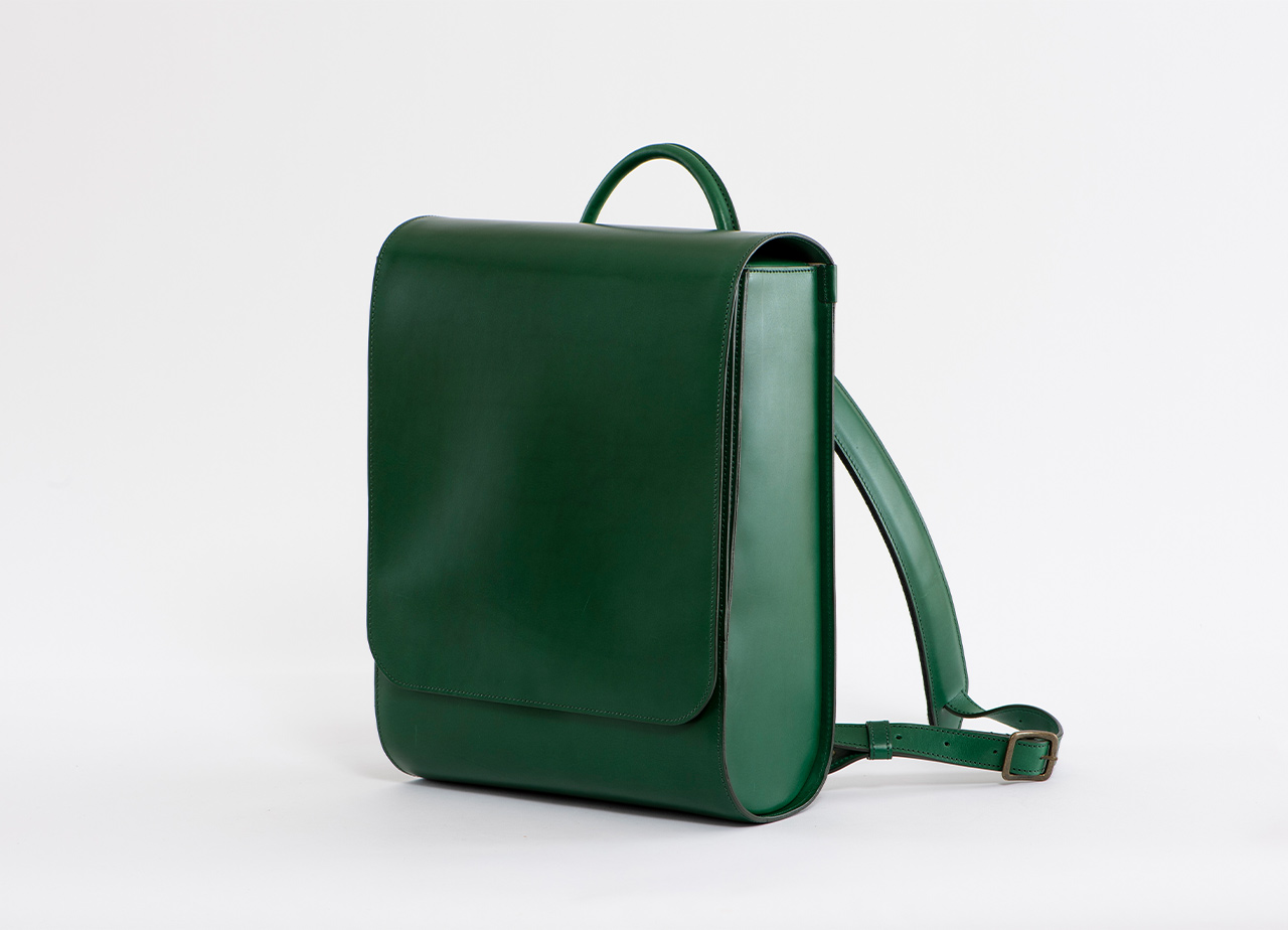 レザーバックパック | フラップ 3カラー -IKUTA KABAN