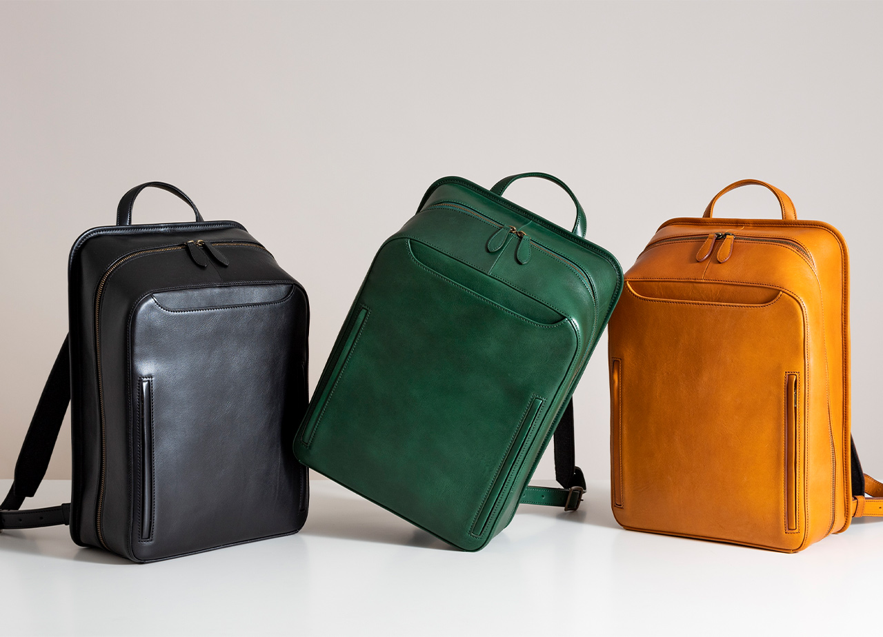 レザーバックパック | スクエア 3カラー - IKUTA KABAN